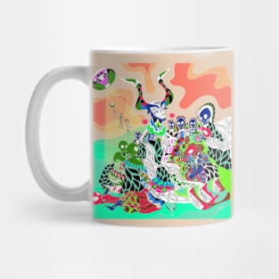 deadly alien canvas, the coven witch in mandala ecopop Mug